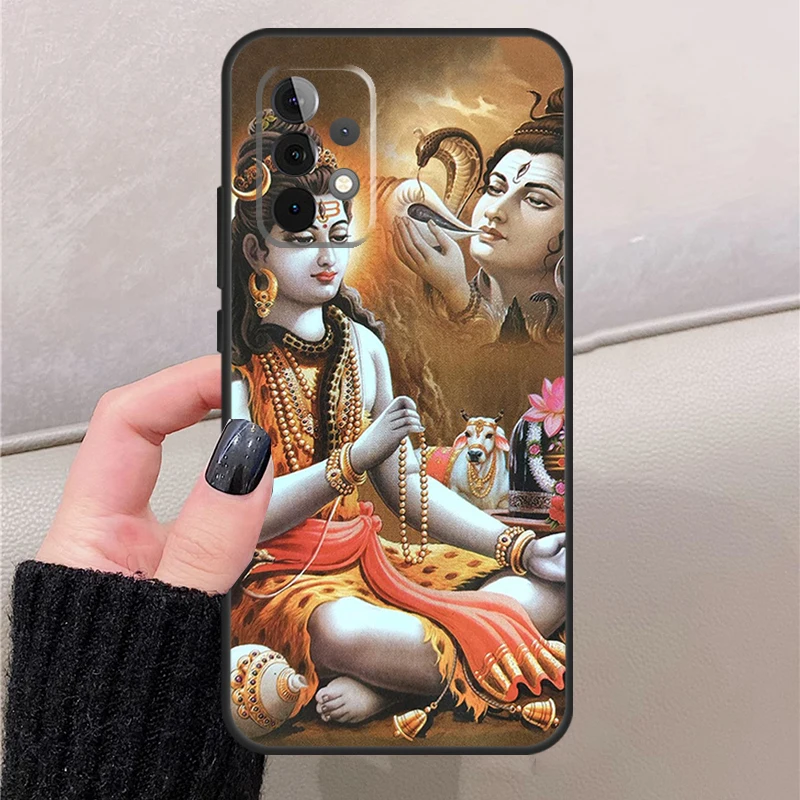 God Diety Hindu Ganesha Shiva custodia per telefono per Samsung A53 A33 A13 A52 A32 A22 A12 A50 A70 A51 A71 A14 A24 A34 A54 Cover