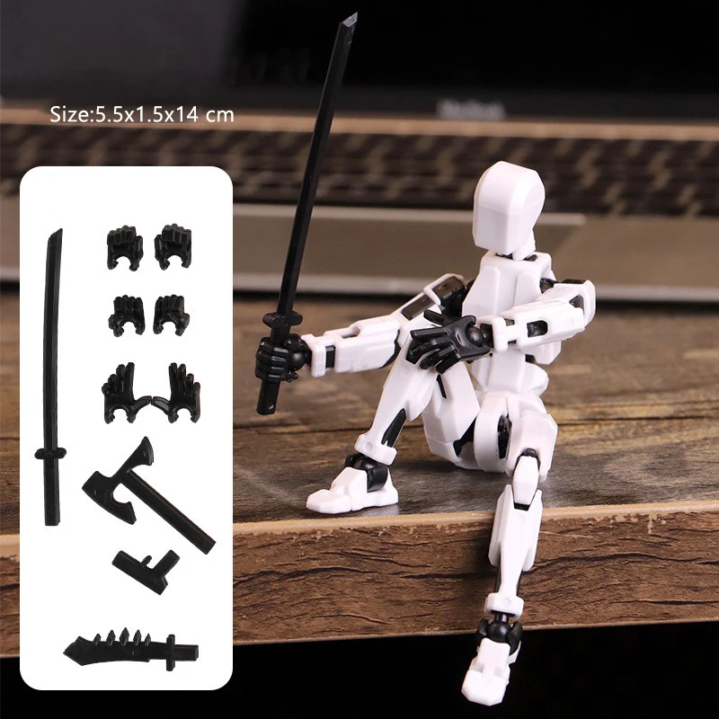 Titan Dummy 13 Figurki Akcji Drukowane 3D Manekin Wielokostny Ruchomy Robot Transformujący się Model do Składania Zabawki Dla Dzieci Dorosłych