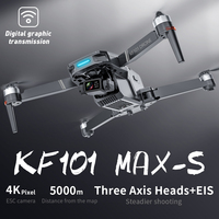 KF101 MAX-S Drone 4K Optical Flow Dual Camera RC GPS Remote Control 4.8KM 3-Axis Gimbal 5G Transmission EIS stabilizer Brushless