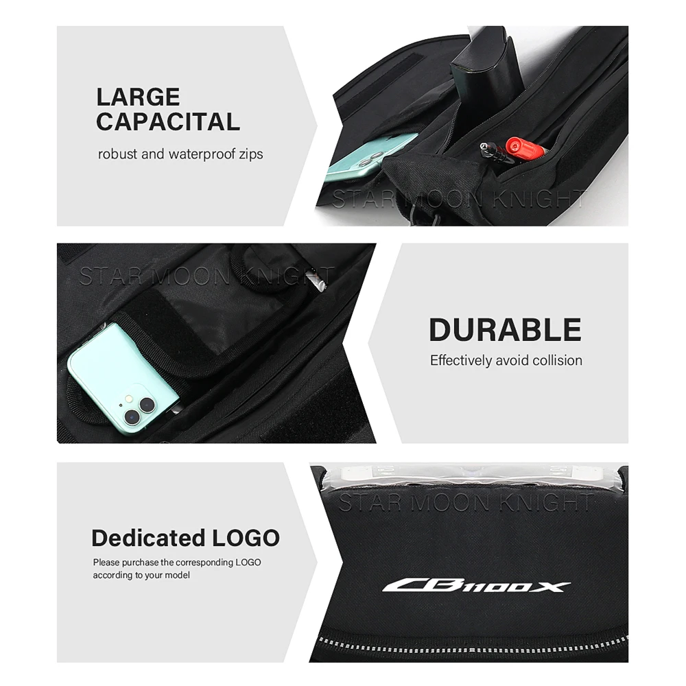 Motorcycle Accessories Handlebar Bag For HONDA NT1100 NT 1100 CB1100X CB 1100 X Portable Waterproof Phone Bags