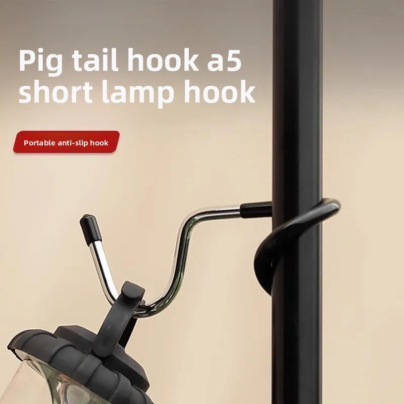 Hole-Free Camping Light Hook Suitable for hanging tent lights, bird feeders, garden lights, lanterns, and decorative items 5PCS