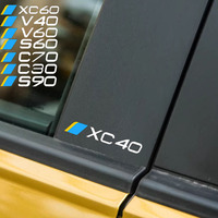 4Pcs Car Body Sticker For Volvo C30 S60 V50 XC90 XC60 V40 V60 V70 AWD C70 S80 S90 T6 V90 XC40 XC70 S40