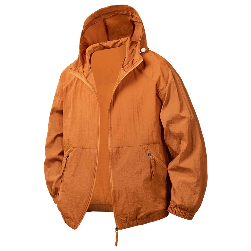 Unisex UPF50+ Sun Protection Jacket Lightweight Waterproof Quick Dry Windbreaker Hiking Camping Fishing Outdoor Jacket Summer