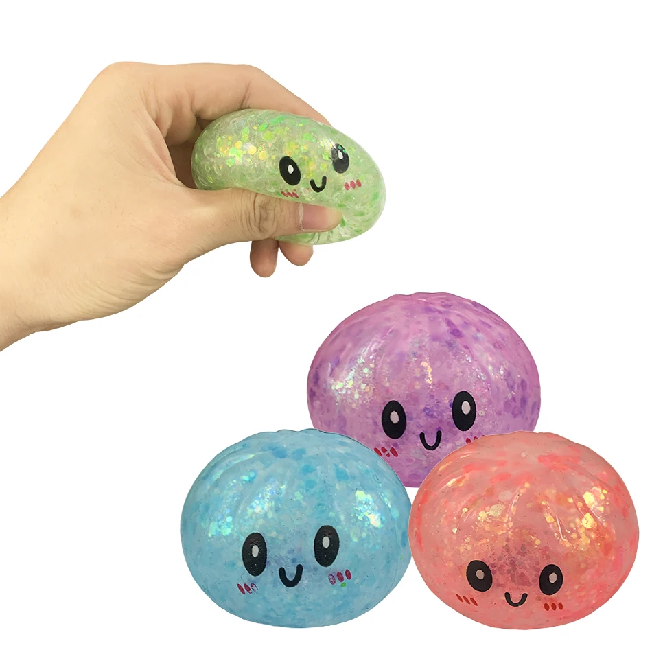Squishy Stress Relief Toys Random Blind Box Styles Mini Bun Stress Toys Water Texture Slow Rebound Fake Food Models