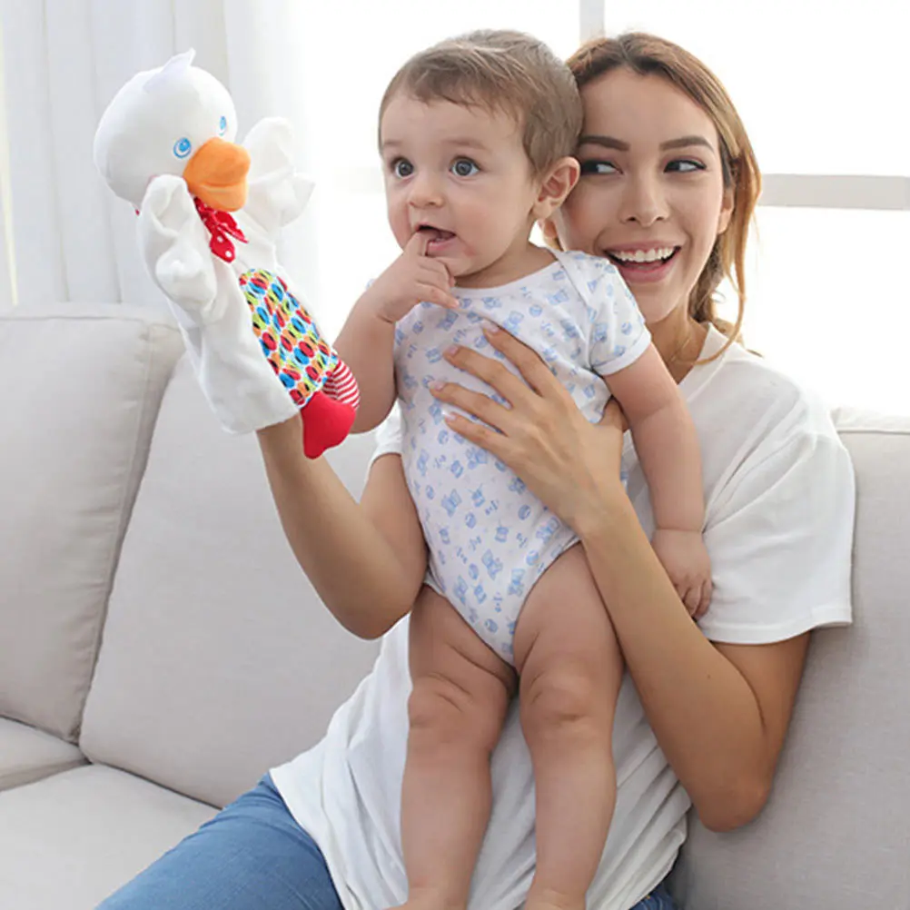 2 stuks handpoppen dierendoek voor kinderen interactief verhalen vertellen zacht educatief speeltijd cadeau handpop
