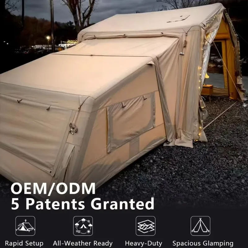 

Quick Blow up Inflatable Tent Cozy Strong Weatherproof Waterproof Air Tent ODM Inflatable Camping Outdoor Tente Gonflable
