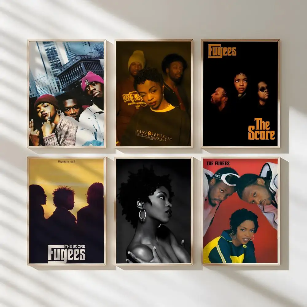 Rock Band The F-FUGEES 1997 Poster Waterproof Canvas Art Wrinkle Free Wall Hanging For Home Living Room Bedroom Decor