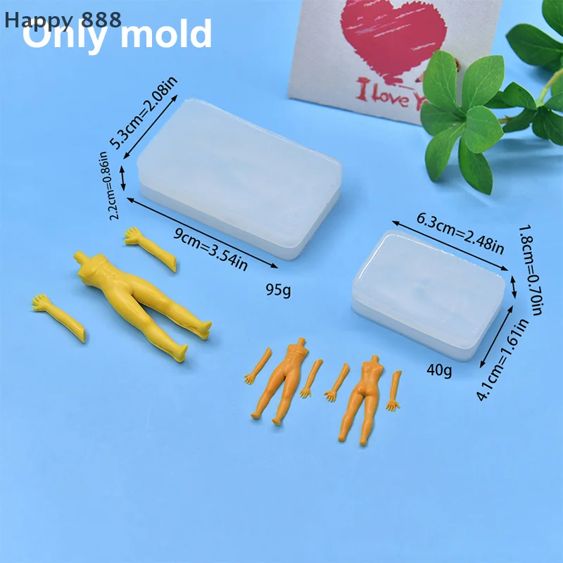 قالب سيليكون لجذع الدمية للرجال من طين البوليمر - مثالي لنحت الأعمال اليدوية في الفوندان والراتنج والطين #1