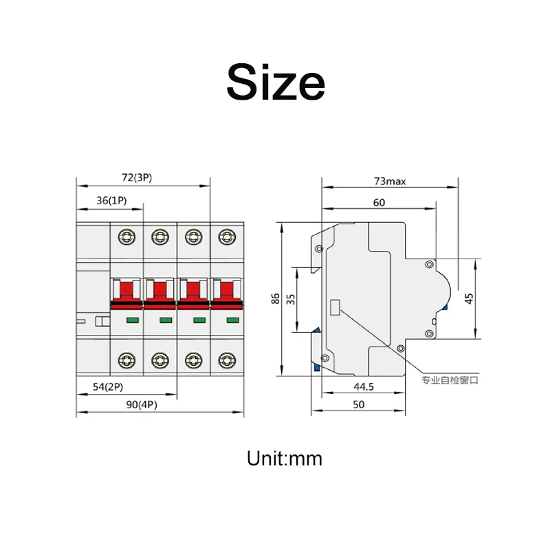 Zigbee Tuya Smart Life 1P 2P 3P 4P Phase Remote Control Circuit Breaker,Smart Home Din Rail Automatic Switch,Overload Protection