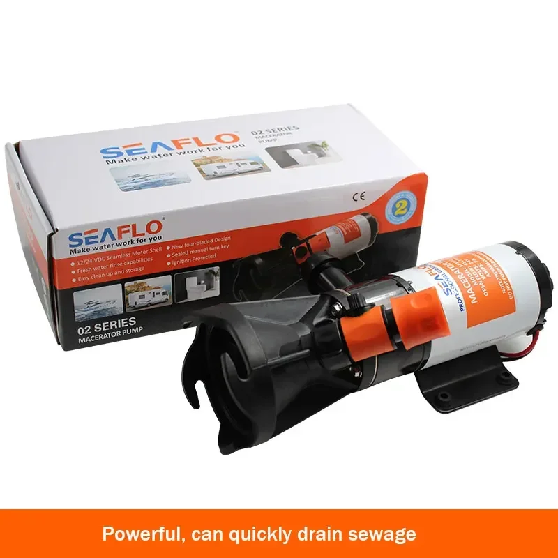 SEAFLO 02 Series 45LPM Sewage Pump RV Water Tank Pump Toilet Pump  12V/24V