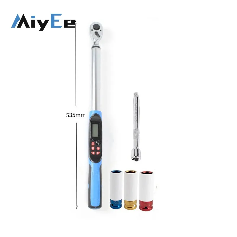 High Precision 10-200Nm 17-340Nm  Torque Wrench Digital Display Adjustable Maintenance Tool with 1/2mm Ratchet
