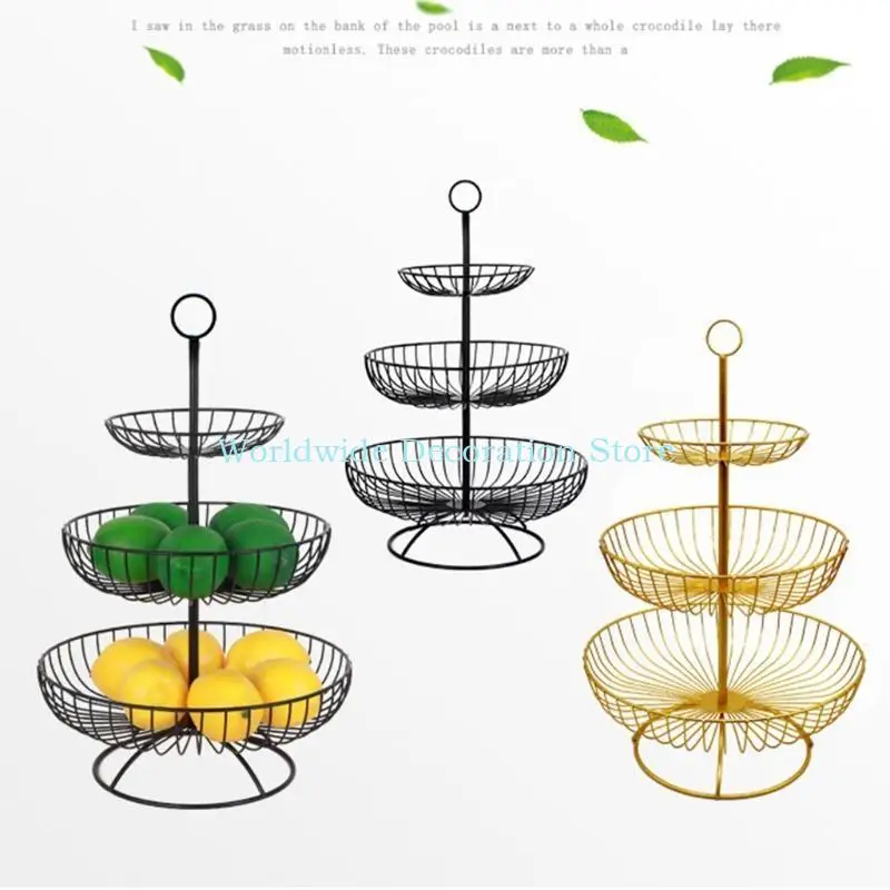 Q39B 3 طبقة سلة الفاكهة كونترتوب للمطبخ تصميم الخضار الخضار با