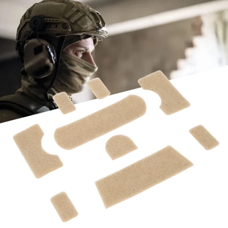 

9 шт., цвет глины, наклейка на крючок-петля, прочный клей, тренировочный шлем «сделай сам», утолщенная задняя клейкая наклейка на крючок и петля