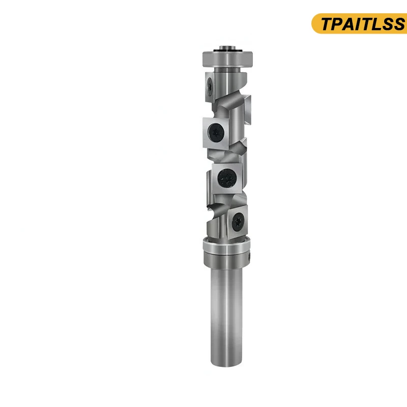 

12.7mm 12mm Spiral Flush Trim Router Bit Wood Milling Cutter Carbide Inserts Edge End Trim Cnc Spoilboard Bit