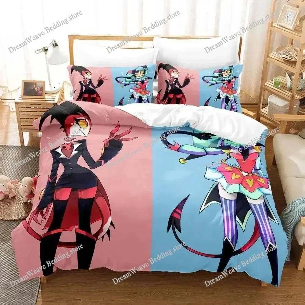 

Home Textile Cartoons Helluva Blitzo Boss Cover Duvet Cover Pillow Case Boy Girl Polyester Bedding Set King Queen Twin Size96396
