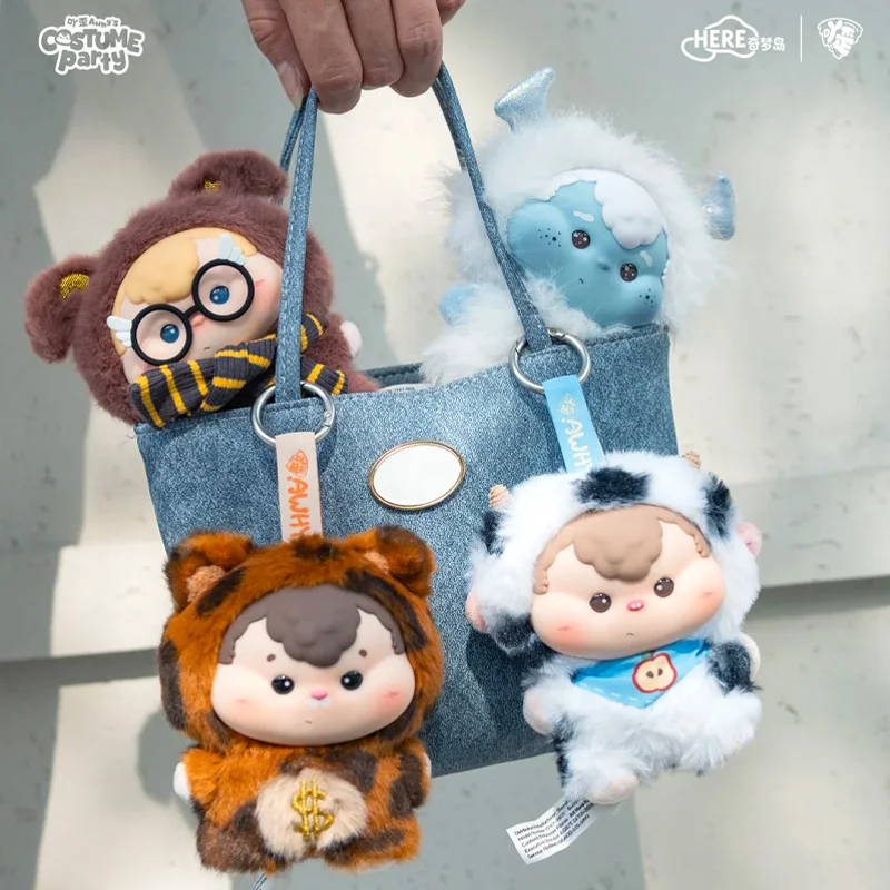 

Genuine AWHY Dress Up Party Blind Box Kawaii Plush Doll Cute Cartoon Keychain Pendant Ornament Trendy Figure Mystery Box Gifts