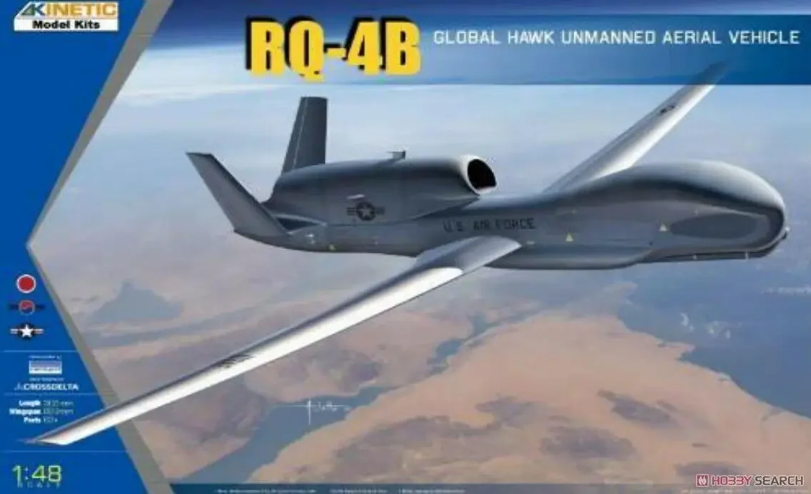 Kinetic K48084 1/48 RQ-4B RQ-4B Global Hawlk Plastic Model Kit