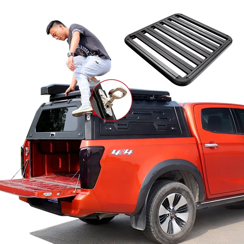 Retractable Truck Canopy for Triton Pickup Hardtop Topper Camper with Roof Rack for Tundra Silverado NP300 3
