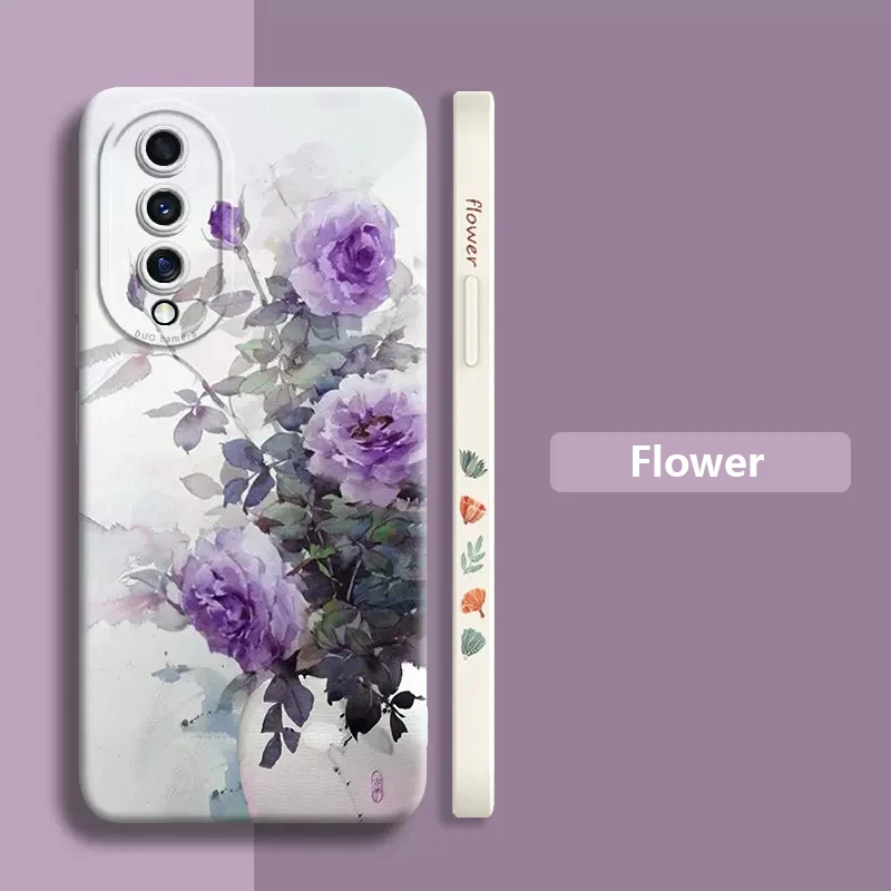 Watercolor Flower Plant Phone Case For Xiaomi Mi 13 12 11 Lite 5G 14 13T 12T Poco F5 X5 X3 Pro F3 Shockproof Soft Silicone Cover