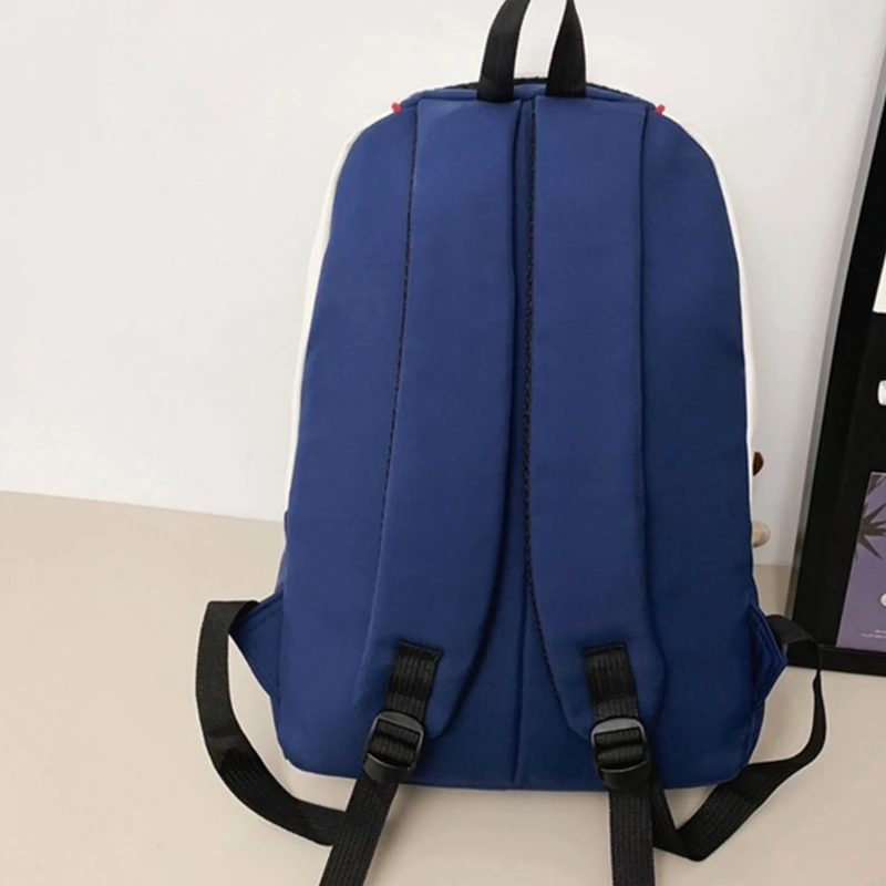 Rugzak met grote capaciteit Student Schoolrugzak Dames Contrastkleur Rugzak Causale Daypacks Reisrugzak