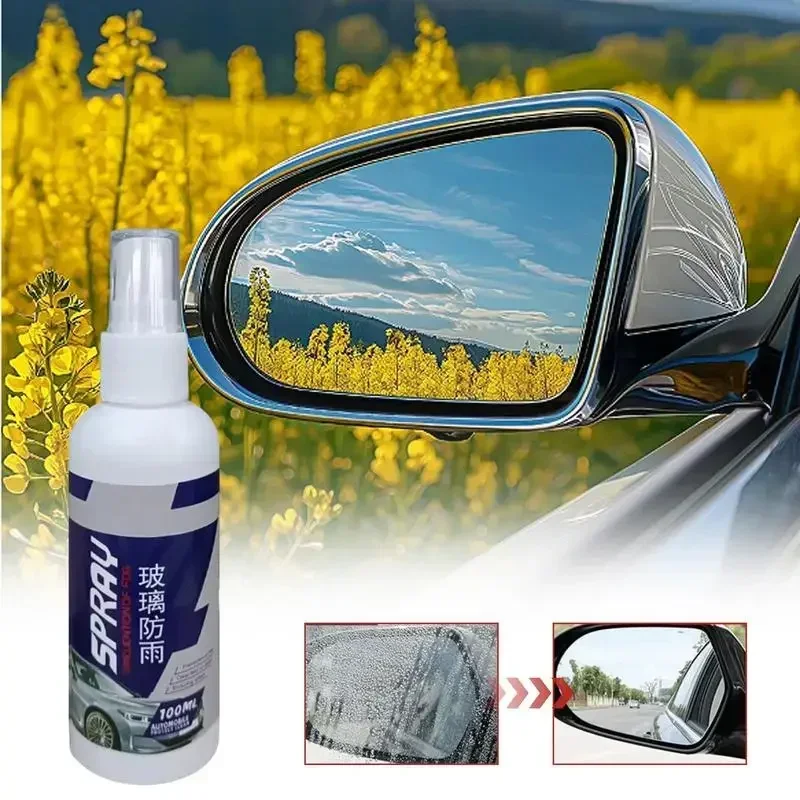 Car Glass Waterproof Coating Agent 100ml Auto Rain Agent Spray Protective Coating Car Windshield Spray Rain Remover For Side