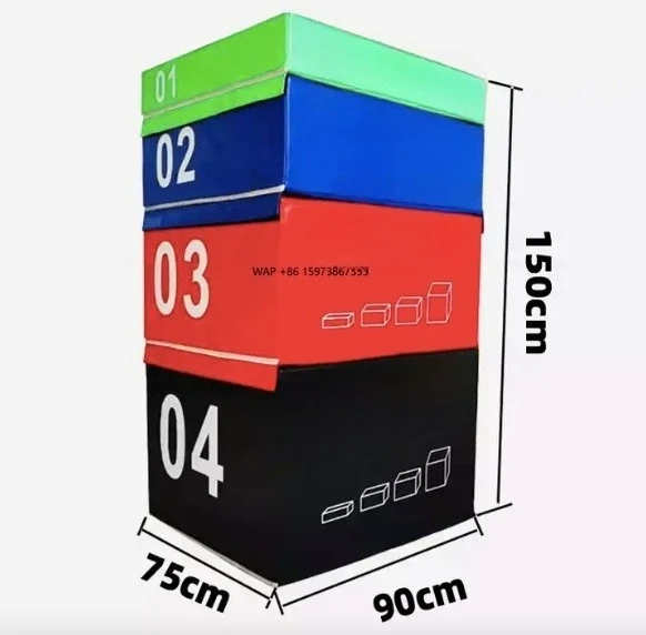 

Высококачественный спортивный тренажер-бокс для прыжков 4-в-1 из мягкого ПВХ с индивидуальным логотипом, высота 4