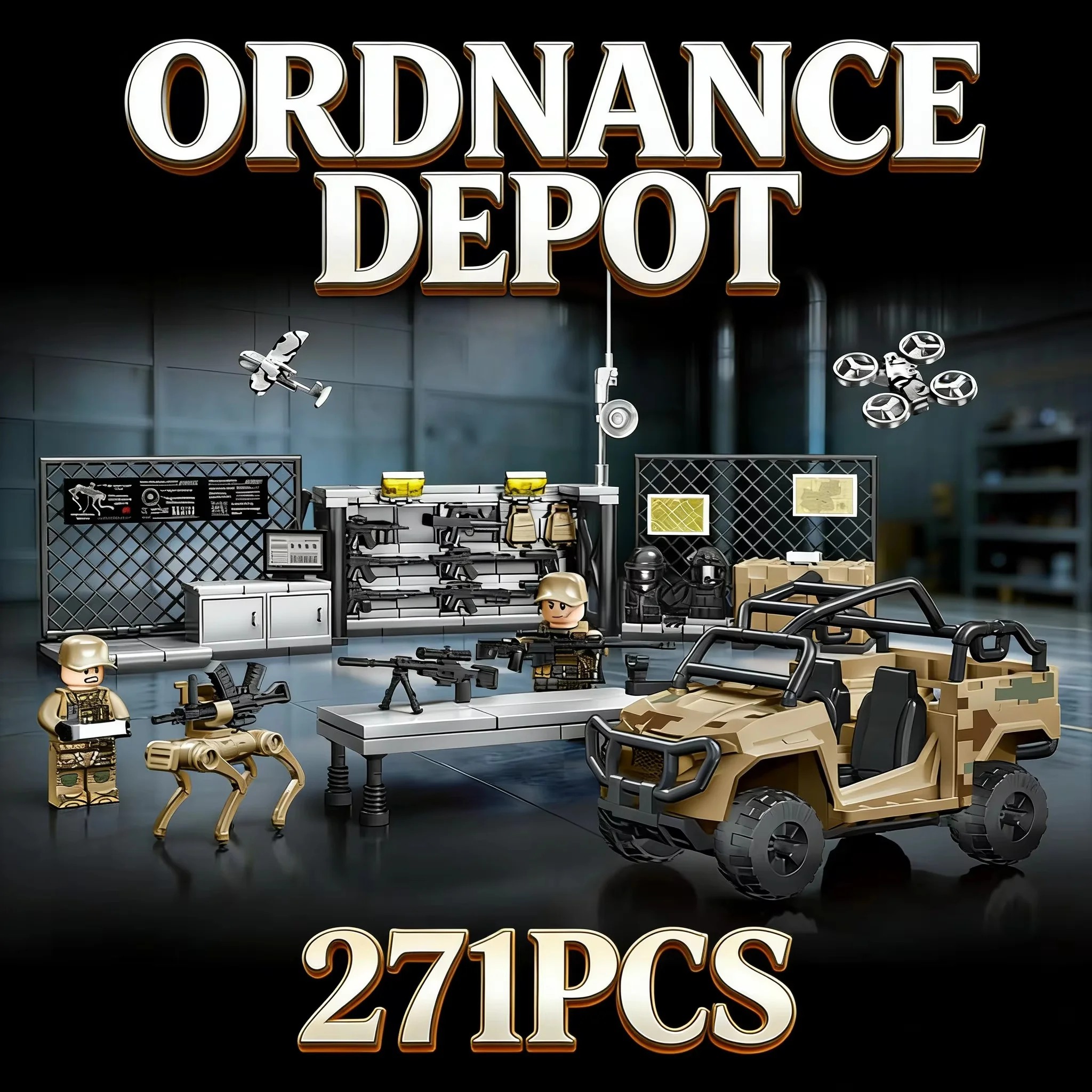 MOC Tactical Delta Scene Building Blocks Desert Diorama Model Bricks Set DIY Creative Desktop Display Collectible Gift for Adult