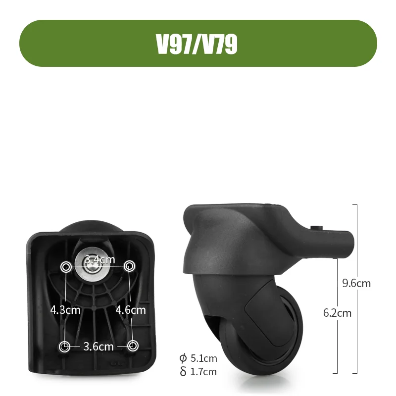 Spare Parts for Samsontie V97/V79 Suitcase Universal Wheels Repair Luggage Accessories Mute Smooth Durable