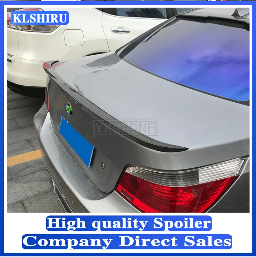 

For BMW E60 525i 528i 535i 550i trunk lip spoiler guide lip wing 2005-2008 high quality ABS material unpainted and painted