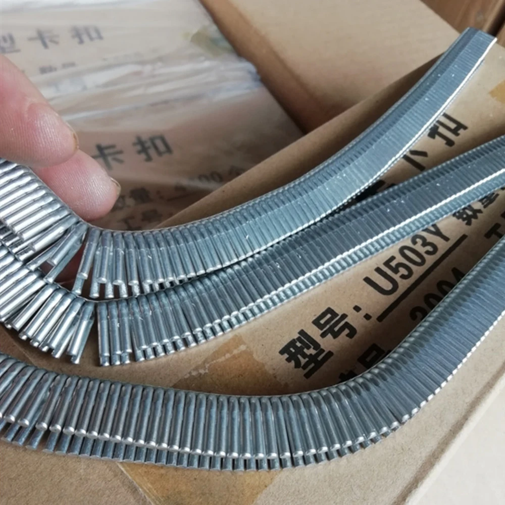 Imagem -02 - tipo 506 508 502 503 Caixa de 4000 Pcs Clipes para Manual em Forma de u Máquina de Corte de Salsicha para Máquina de Aperto de Mercado u