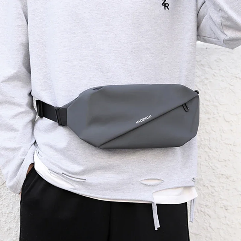 Men Waist Fanny Pack Running Belt Bags Outdoor Sports Travel Climb Nylon Male Sling Messenger Chest Pack Bum Hip Waist Bag