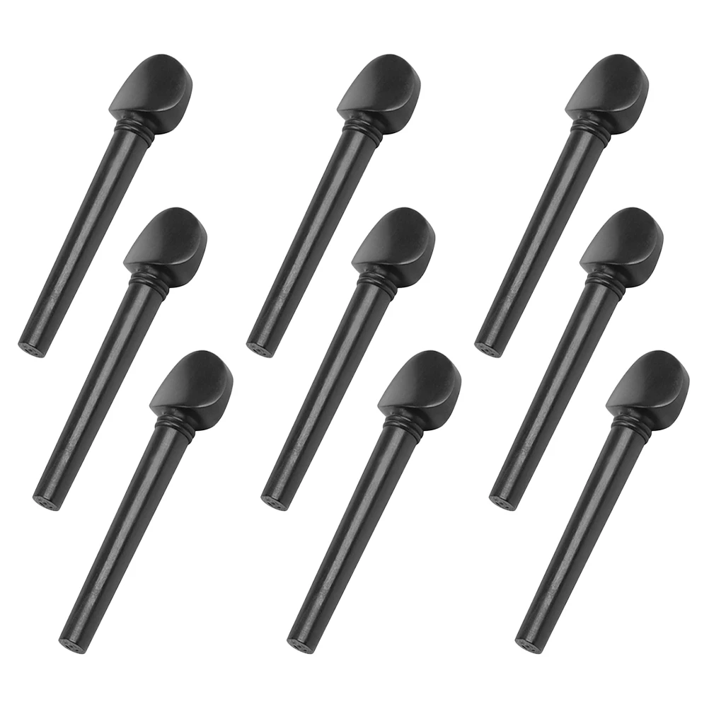 

12 Pcs Ebony String Acoustic Guitar Replacement Parts Peg Practical Tuning Pegs Violin Accessories