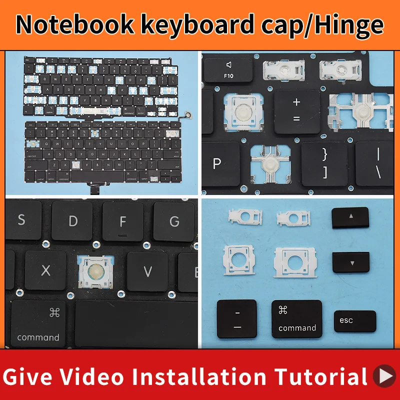 Replacement Keycap Key cap &Scissor Clip&Hinge For Macbook Retina A2141 A2442 A2485 A2251 A2289 A2179 A2337 A2338 A2681 Keyboard