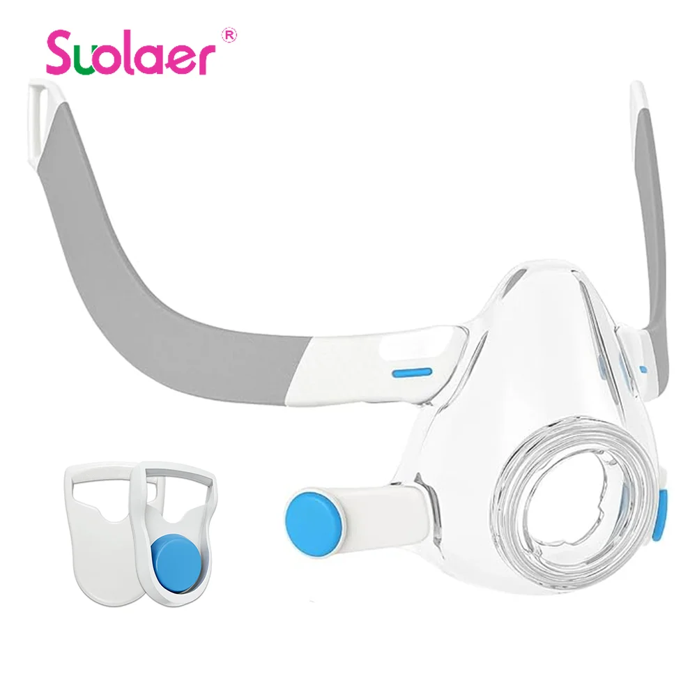 CPAP Mask Frame with 2 Magnetic Headgear Clips - Compatible with AirFit F20 Full Face System CPAP Accessories for Sleep Apnea