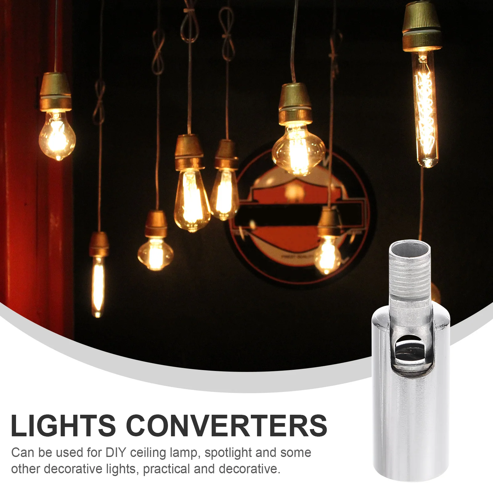 

6 pcs Metal Lamp Holders LED Light Converters Universal Joint Socket Extenders Decorative Lights Accessories Ceiling Lamps