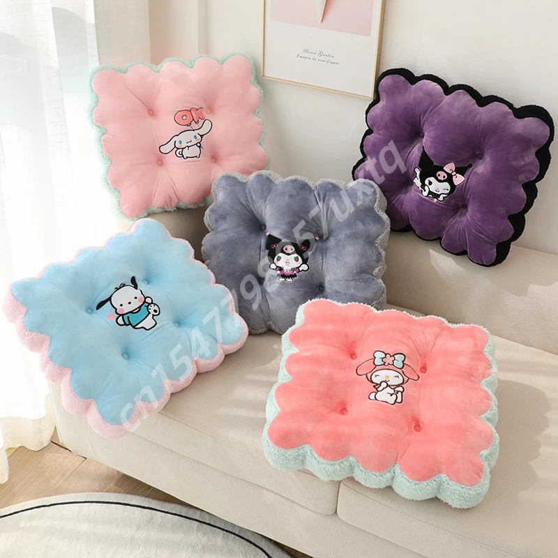 

Sanrio Thickened Kuromi My Melody Seat Cushion Chair Pochacco Comfortable Pom Pom Purin Japanese Style Back Cushion Home Decor