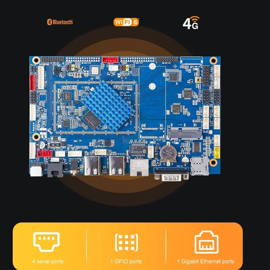Liontron Commercial IOT Motherboard ARM Hexa Core Embedded Linux Android Development Placa de computador única para caixa registradora