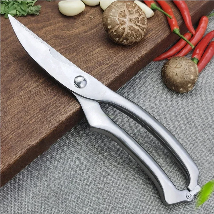 Kitchen Scissors, Automatic Rebound, Stainless Steel Sharp Scissors, Multi-Purpose Kitchen Shears for Food, Poultry, Fish
