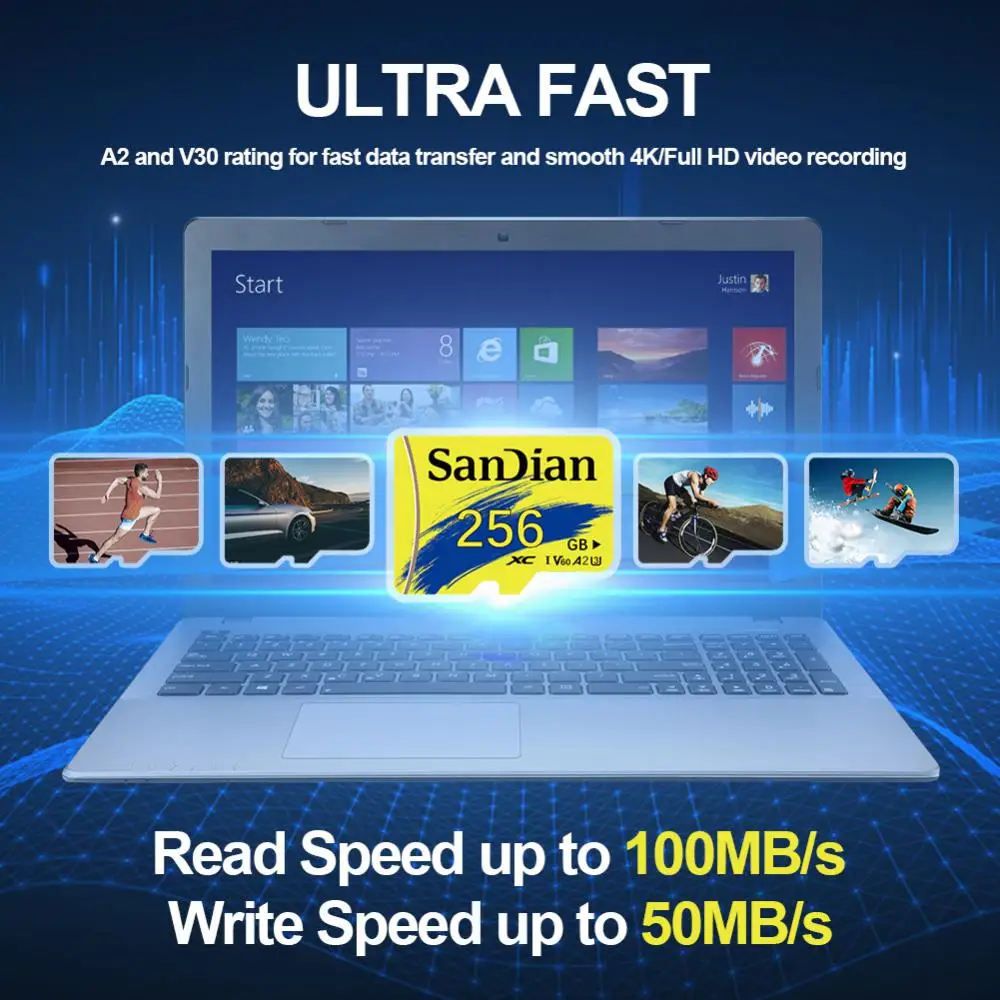 การ์ดไมโคร TF SD ของแท้2TB ความเร็วสูงไมโครการ์ดความจำ1TB SD การ์ดความจำแฟลชการ์ดสำหรับโทรศัพท์จัดส่งฟรี