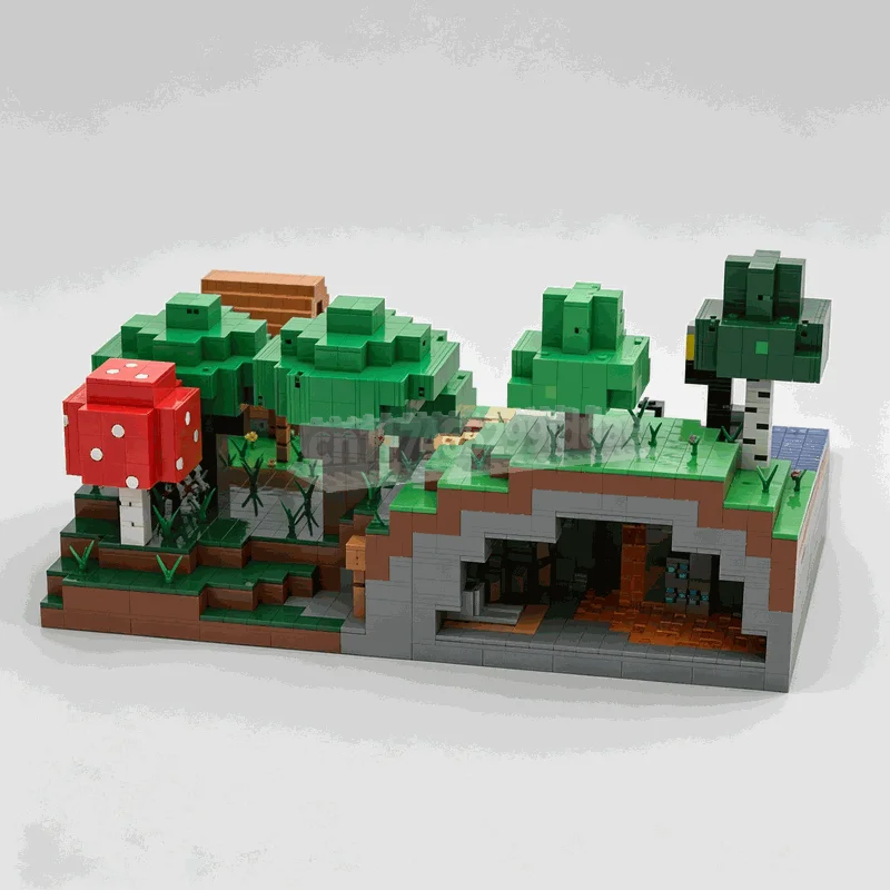 5230PCS Giant Pixel World Village Scene Building Blocks MOC Custom DIY Assembly Creative Architecture Gift Educational Display