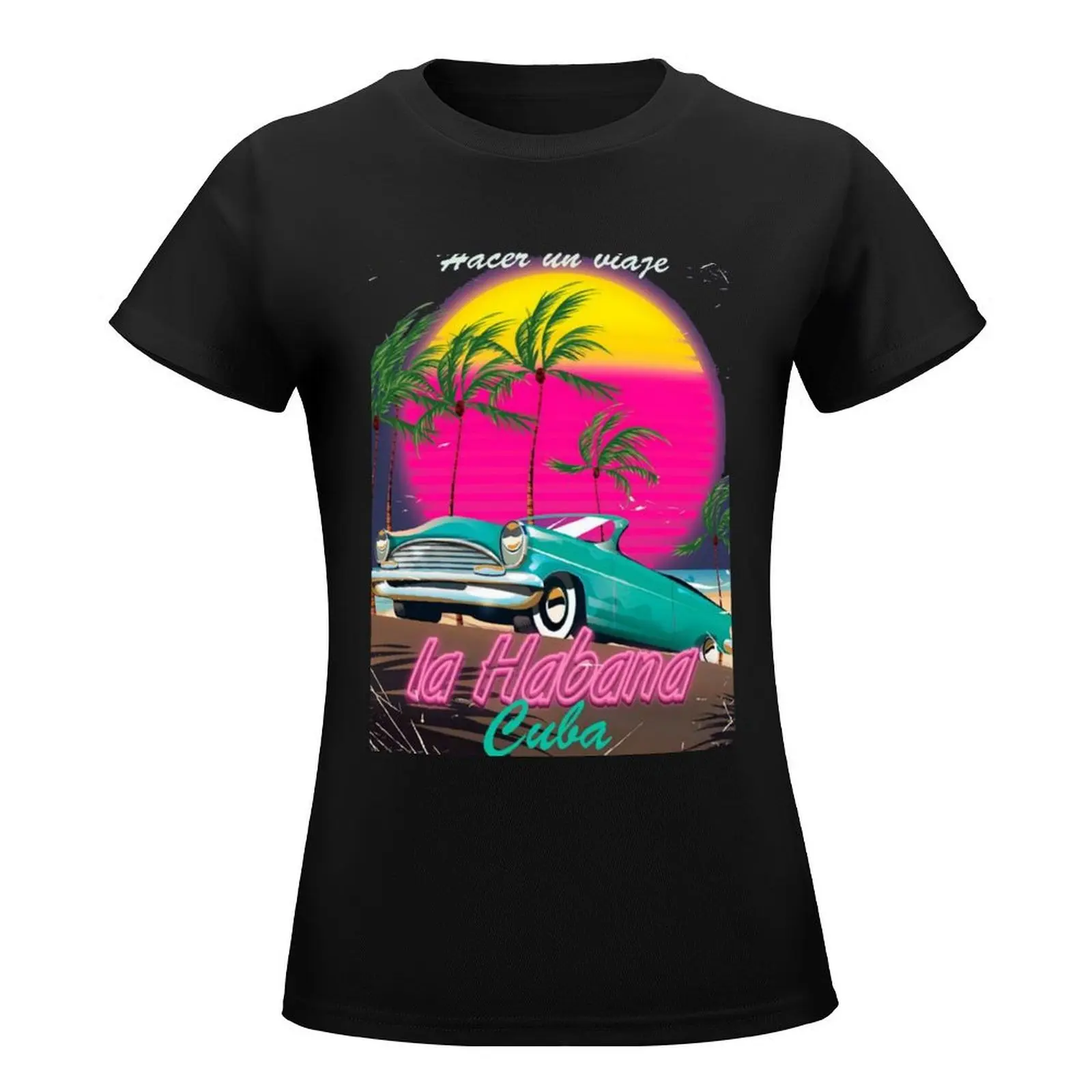 La Habana Cuba T-Shirt customs design your own shirts graphic tees animal print t-shirt dress for Women sexy