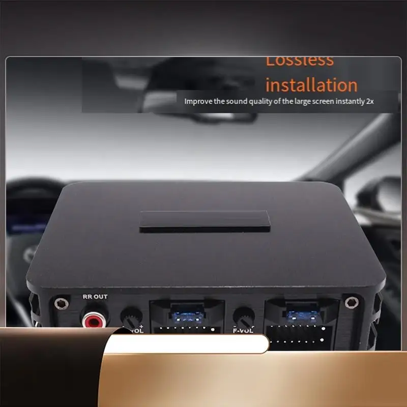 

DC-12V 4-канальный усилитель мощности DSP RMS 4X60w Автомобильная аудиосистема без потерь Обновление Plug and Play Аудиоусилитель для автомобиля с большим экраном-N35R