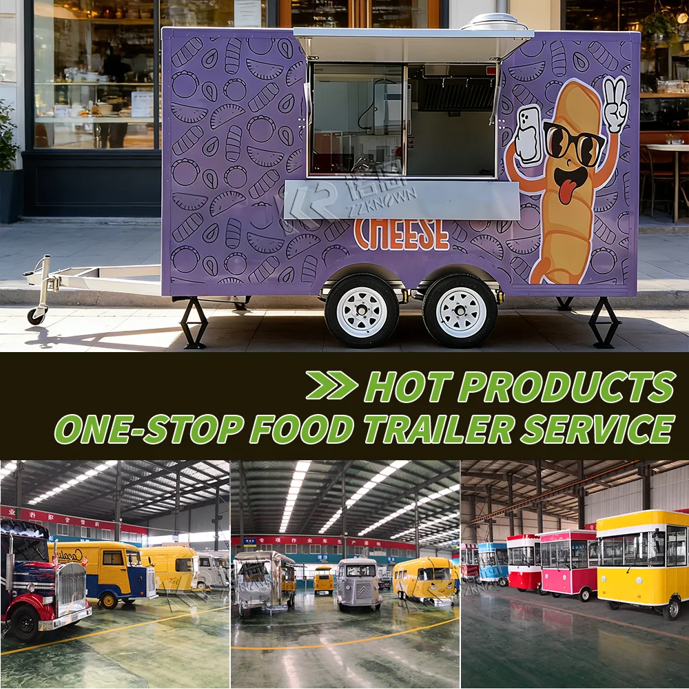 

Горячая распродажа: Мобильный фургон для бургеров, передвижная кухня, тележка для хот-догов и мороженого, полностью оборудованный прицеп для продажи еды на заказ