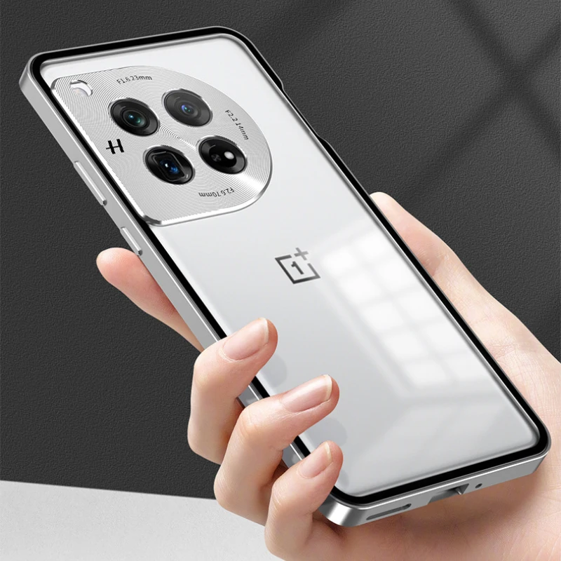 For OnePlus Ace 3 Pro Magnetic Glass Phone Case Matte Frosted Metal Protective Sleeve for One Plus 1+ Ace3 ACE3Pro Cover Shell