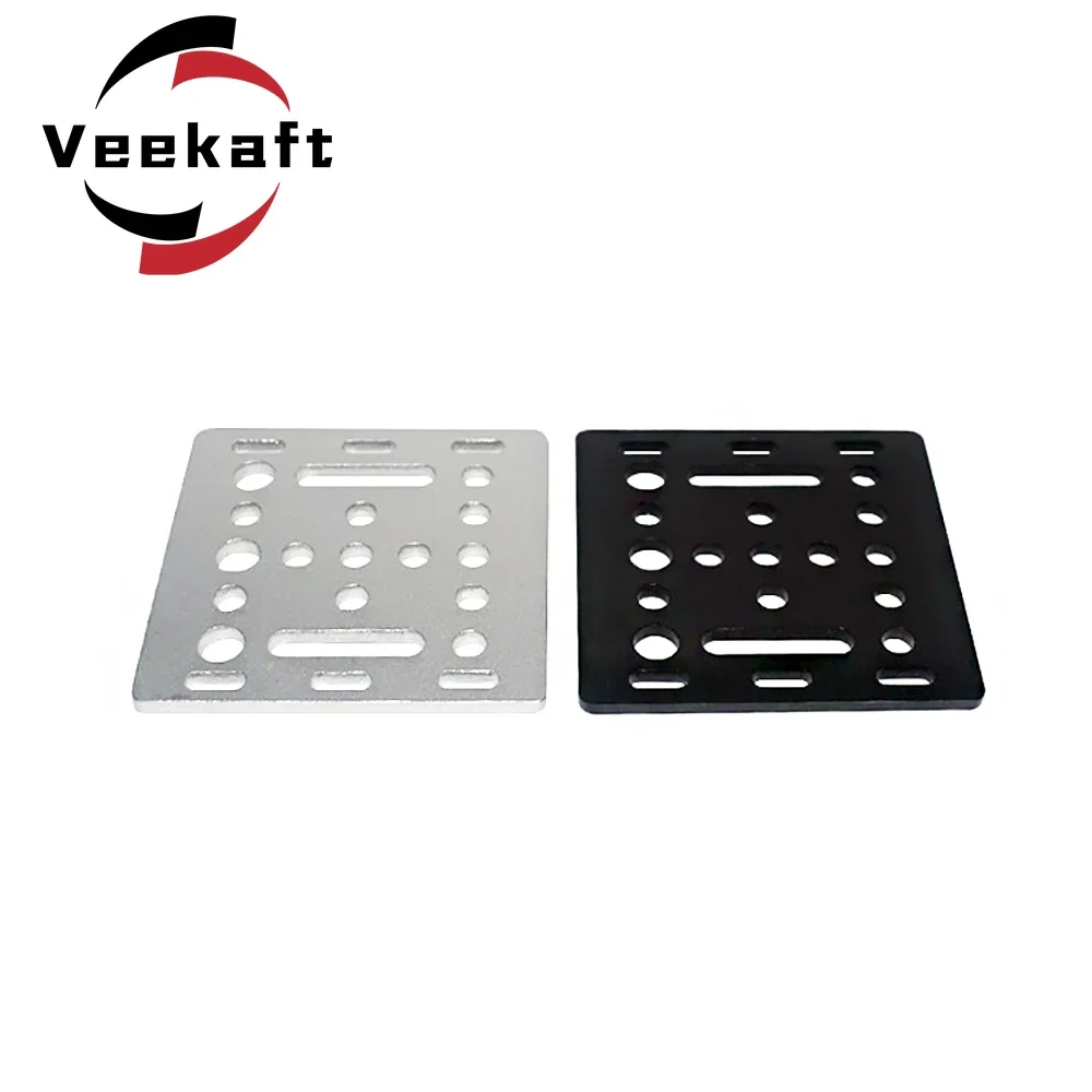 3D Printer Part Openbuilds V-Slot Gantry Plate 20mm Black Sand Blasting 65.5mmx65.5mmx3mm Without Wheel Dropshipping