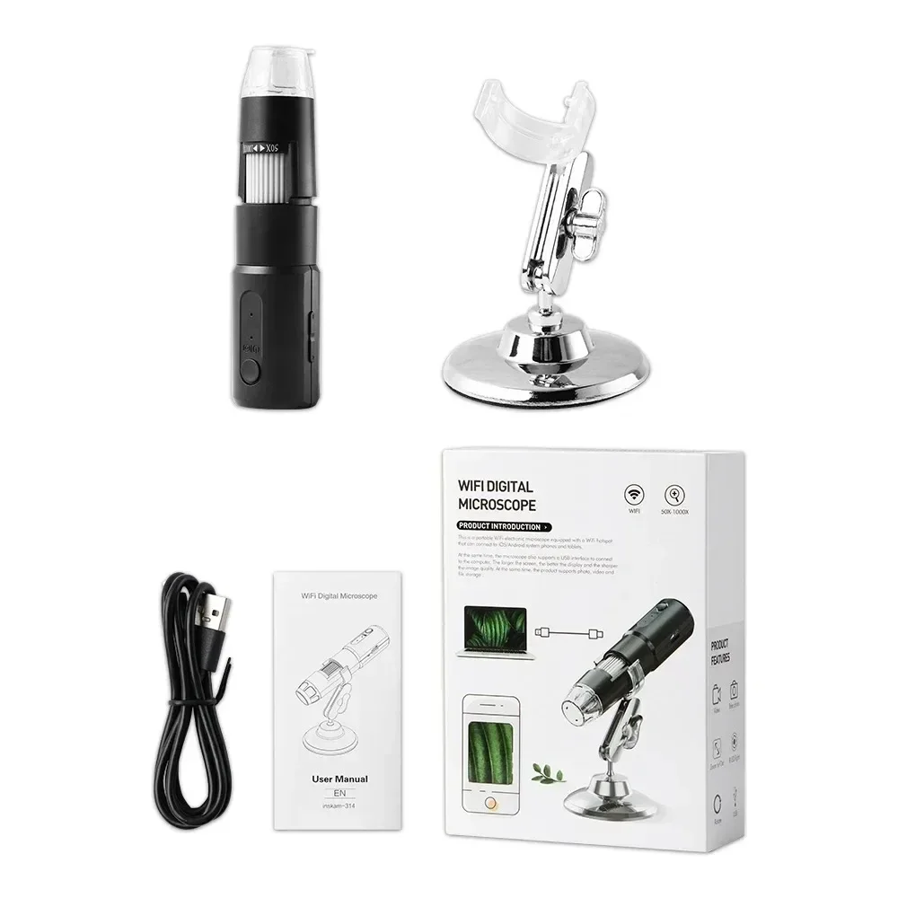 Dermatoscope Analyseur de Peau du Cuir Chevelu Machine 1600X Analyseur Facial et Corporel Microscope Électronique Beauté Santé Profession