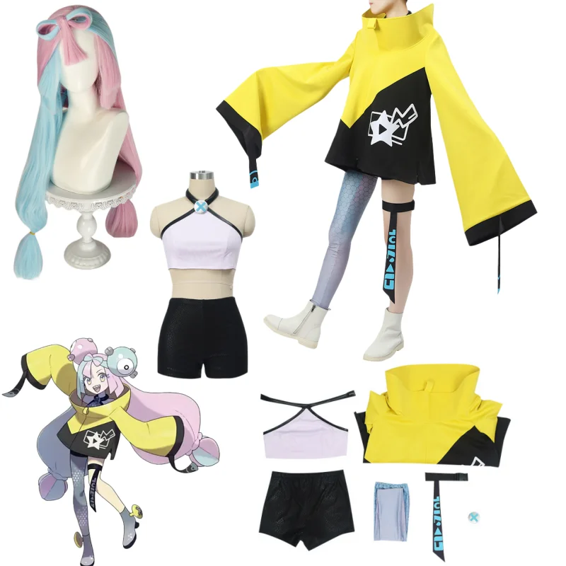 

Iono Cosplay Anime Iono Costume Wig