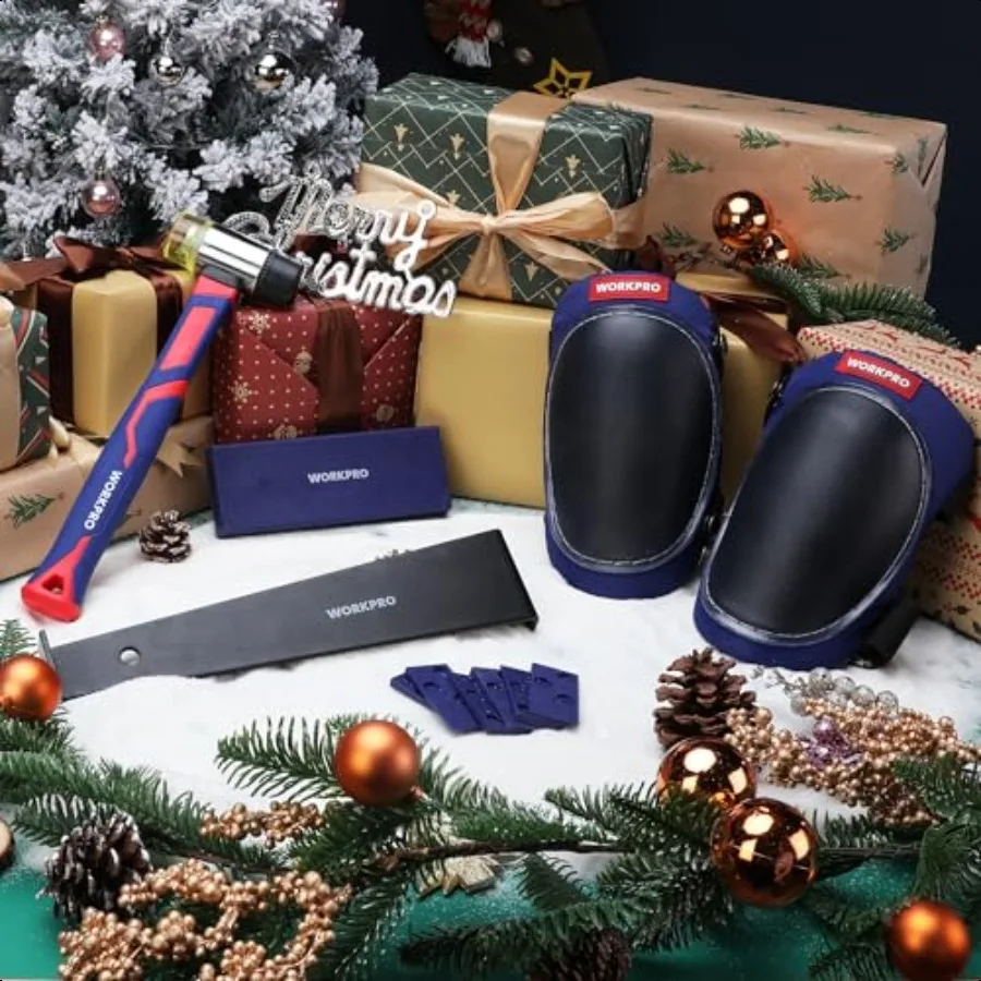 طقم تركيب الأرضيات المصفحة مطرقة مطاطية مع مقبض من الألياف الزجاجية وسادات للركبة قضيب سحب عالي التحمل كتلة التنصت الصلبة وS #2