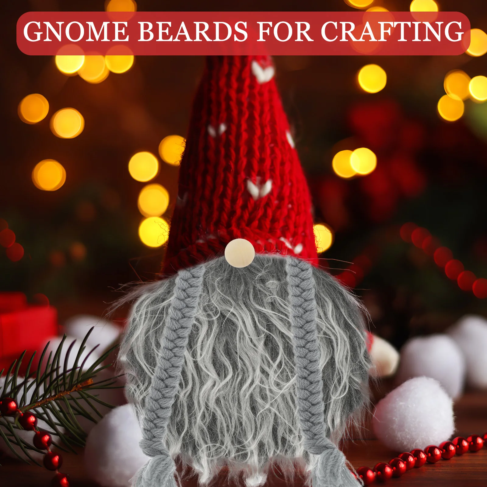 

Comb Home Decoration Man Christmas Beard Props Wooden Faux Accessories