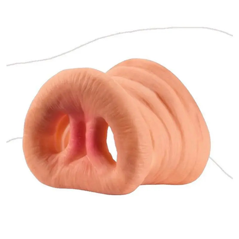 

A71Z 3X Pig Nose Band Costume Rubber Snout Adult Child Halloween Funny Tricks Gifts